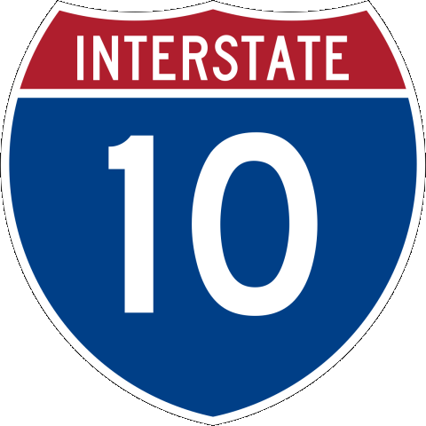 I-10 interstate highway logo