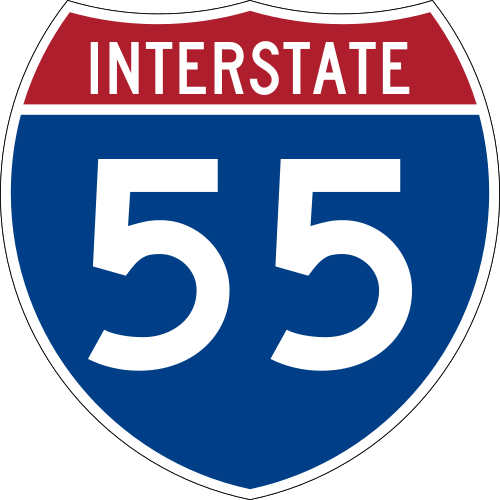 I-55 interstate highway logo